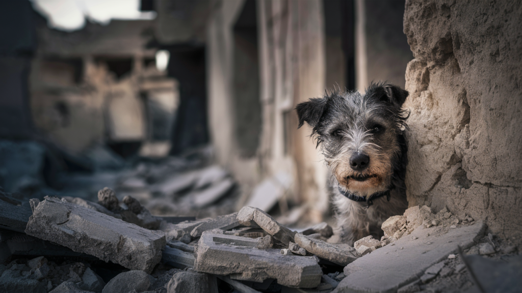 Paws Of Purpose - Animals In War Zones - Picture Of A Dog In A War Zone - PawsOfPurpose.com