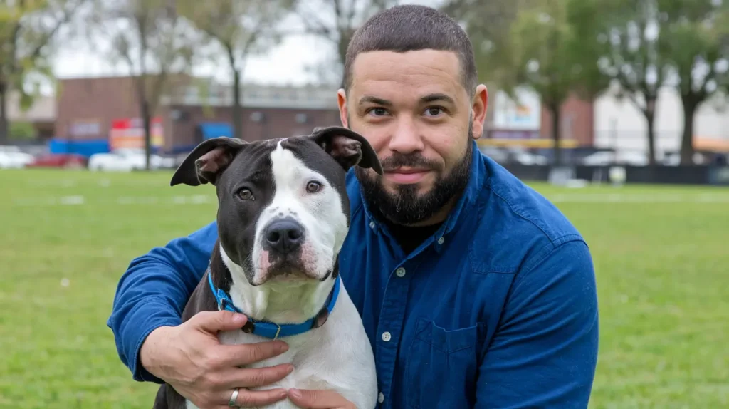 Paws Of Purpose - Dog Pet Adoption - Picture Of A Man Hugging A Dog - PawsOfPurpose.com