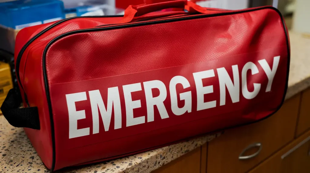 Paws Of Purpose - Emergency Preparedness - Picture Of An Emergency Bag - PawsOfPurpose.com